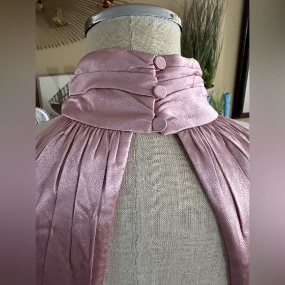 Lovers And Friends Bridgette Gown Pink Maxi Dress Satin Revolve Sz S NWT $358 - Picture 10 of 16